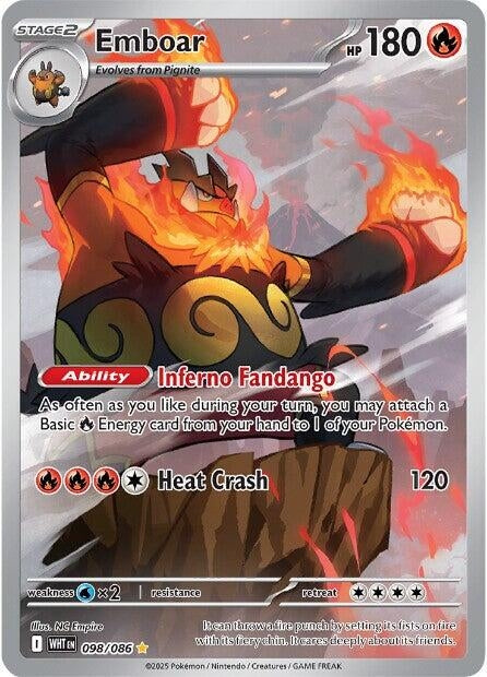 Image for Emboar (098/086) [SV: White Flare] - Pokemon