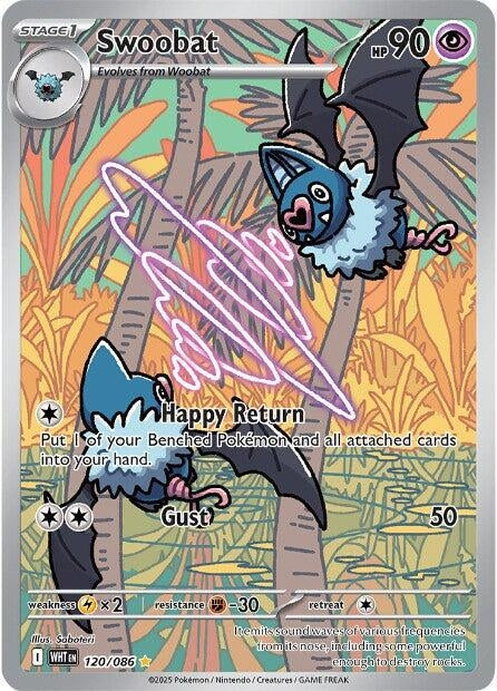 Image for Swoobat (120/086) [SV: White Flare] - Pokemon