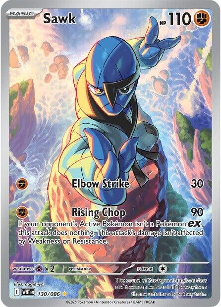 Image for Sawk (130/086) [SV: White Flare] - Pokemon