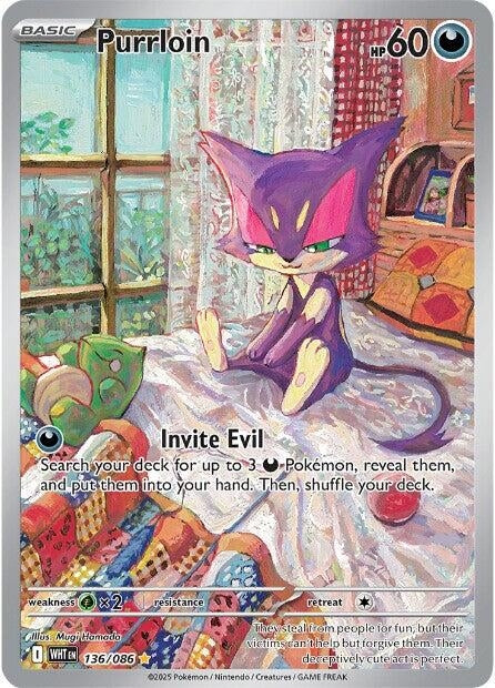 Image for Purrloin (136/086) [SV: White Flare] - Pokemon