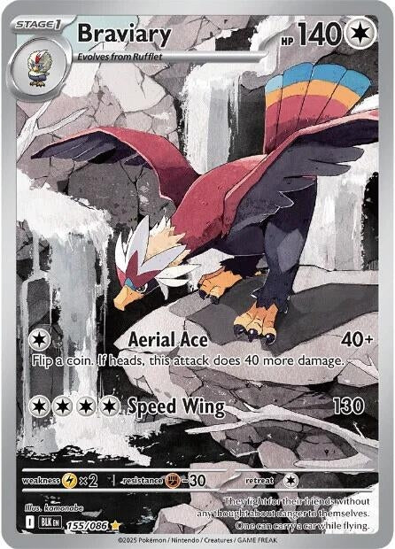 Image for Braviary (155/086) [SV: Black Bolt] - Pokemon