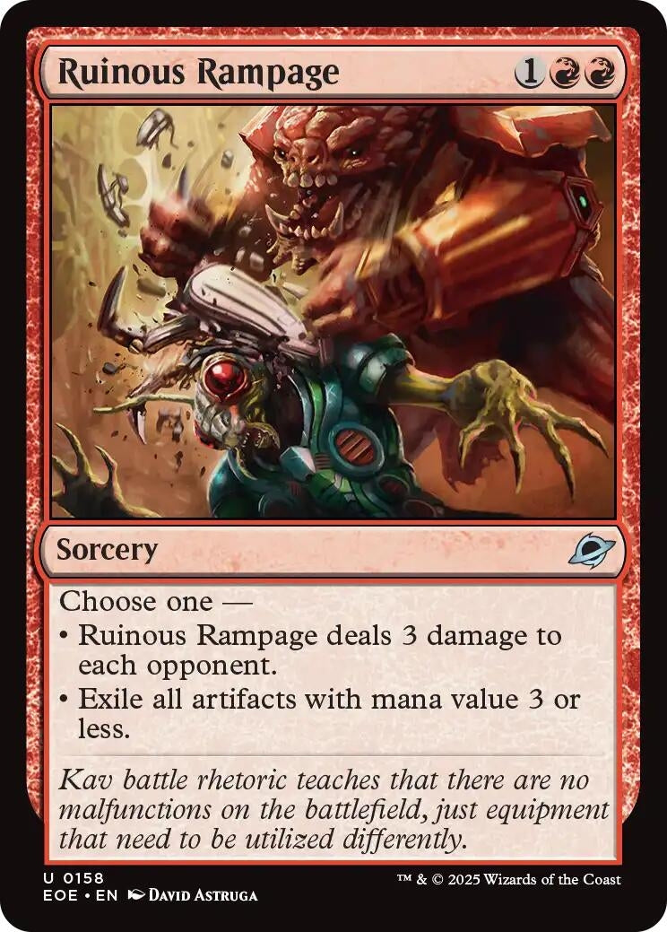 Image for Ruinous Rampage (158) [Edge of Eternities] - Magic: The Gathering