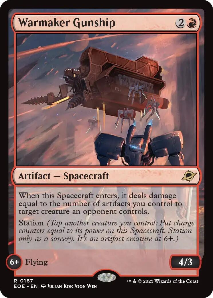 Image for Warmaker Gunship (167) [Edge of Eternities] - Magic: The Gathering