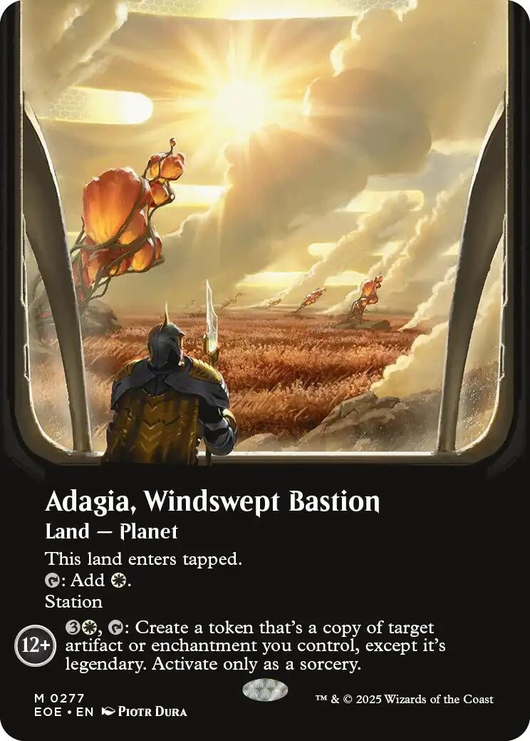 Image for Adagia, Windswept Bastion (Borderless) (277) [Edge of Eternities] - Magic: The Gathering