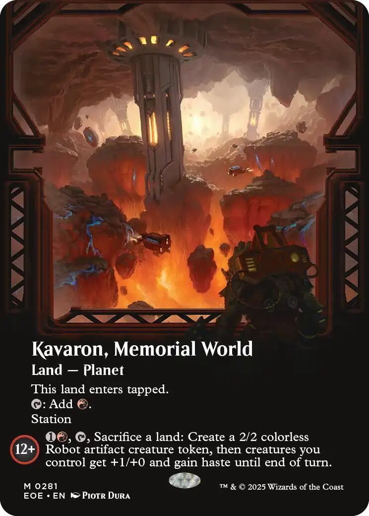 Image for Kavaron, Memorial World (Borderless) (281) [Edge of Eternities] - Magic: The Gathering