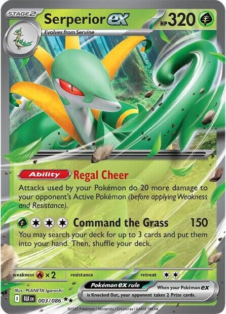 Image for Serperior ex (003/086) [SV: Black Bolt] - Pokemon