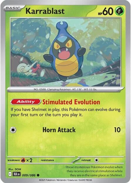 Image for Karrablast (009/086) [SV: Black Bolt] - Pokemon