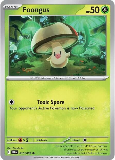 Image for Foongus (010/086) [SV: Black Bolt] - Pokemon