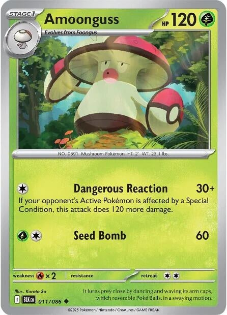 Image for Amoonguss (011/086) [SV: Black Bolt] - Pokemon