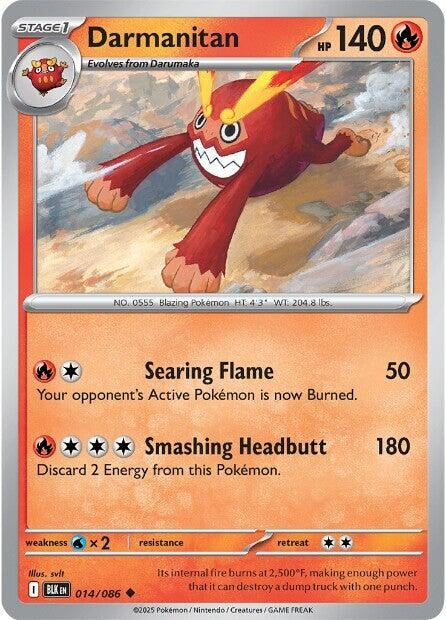 Image for Darmanitan (014/086) [SV: Black Bolt] - Pokemon