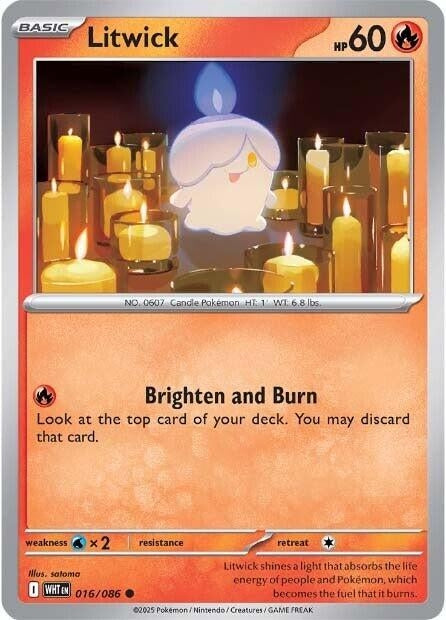 Image for Litwick (016/086) [SV: White Flare] - Pokemon