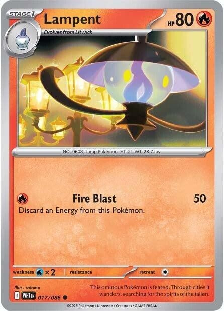 Image for Lampent (017/086) [SV: White Flare] - Pokemon