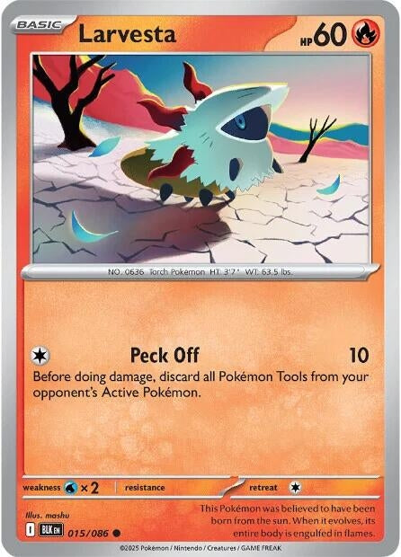 Image for Larvesta (015/086) [SV: Black Bolt] - Pokemon