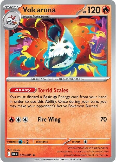 Image for Volcarona (016/086) [SV: Black Bolt] - Pokemon