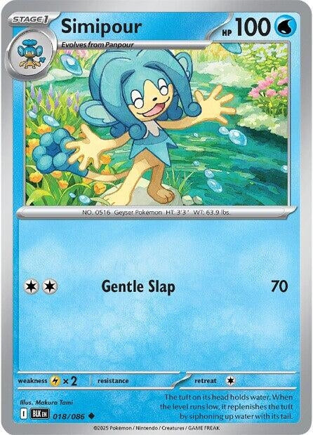 Image for Simipour (018/086) [SV: Black Bolt] - Pokemon