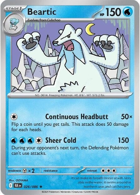 Image for Beartic (026/086) [SV: Black Bolt] - Pokemon