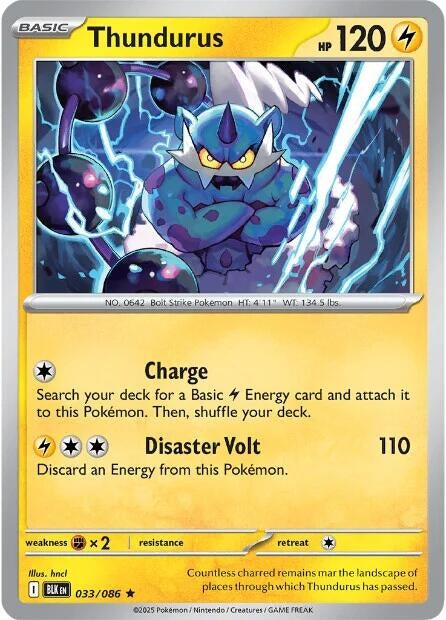 Image for Thundurus (033/086) [SV: Black Bolt] - Pokemon
