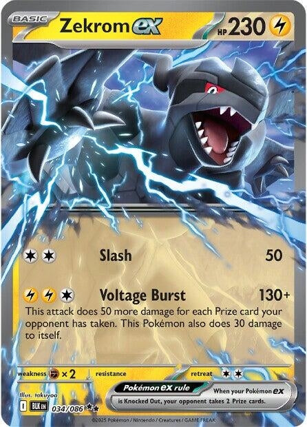 Image for Zekrom ex (034/086) [SV: Black Bolt] - Pokemon