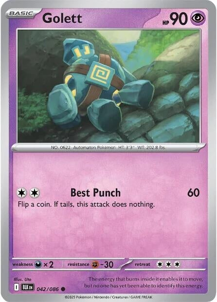 Image for Golett (042/086) [SV: Black Bolt] - Pokemon