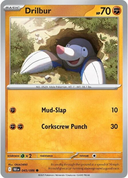 Image for Drilbur (045/086) [SV: Black Bolt] - Pokemon