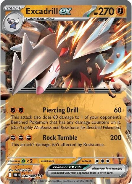 Image for Excadrill ex (046/086) [SV: Black Bolt] - Pokemon
