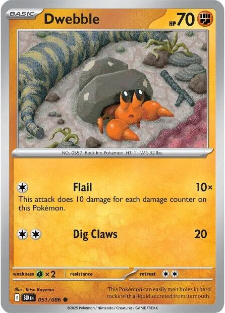Image for Dwebble (051/086) [SV: Black Bolt] - Pokemon