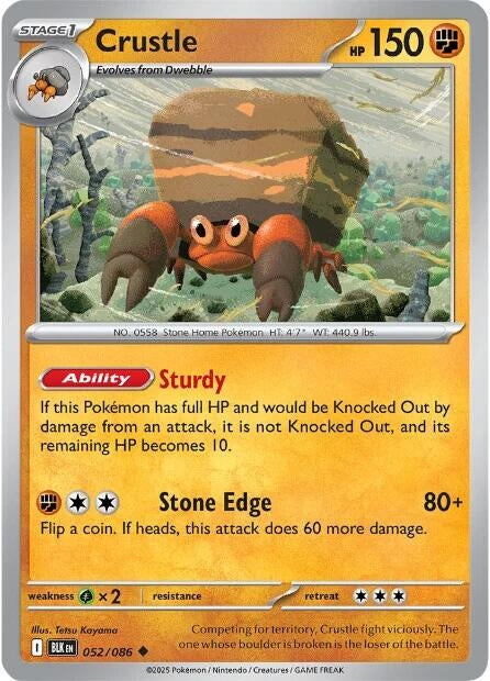 Image for Crustle (052/086) [SV: Black Bolt] - Pokemon