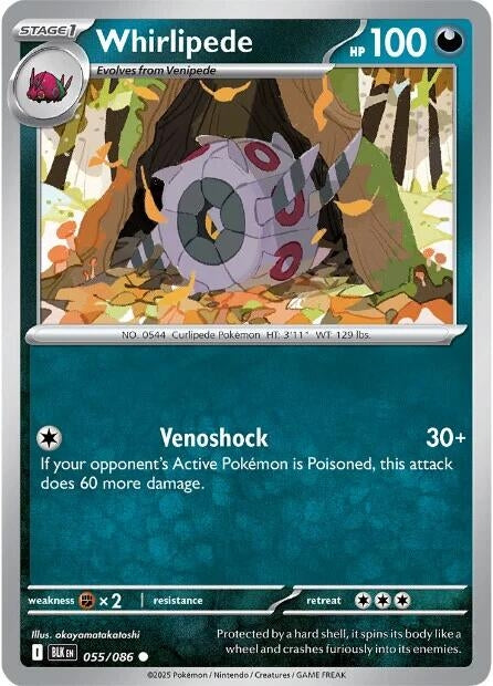 Image for Whirlipede (055/086) [SV: Black Bolt] - Pokemon