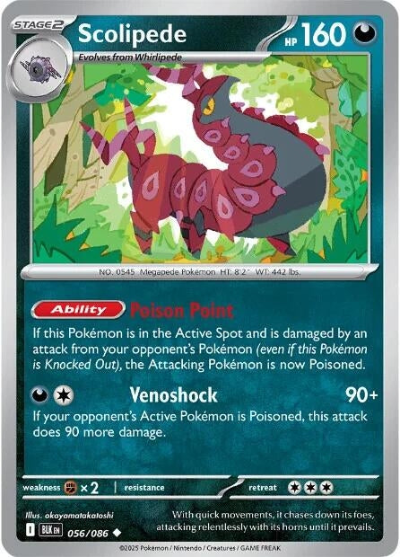 Image for Scolipede (056/086) [SV: Black Bolt] - Pokemon