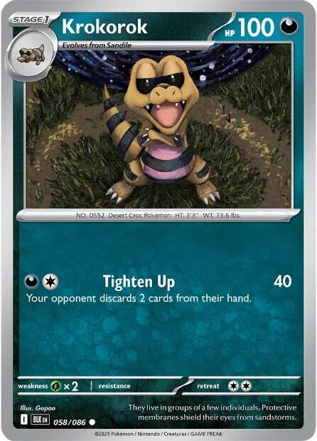 Image for Krokorok (058/086) [SV: Black Bolt] - Pokemon