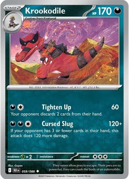 Image for Krookodile (059/086) [SV: Black Bolt] - Pokemon