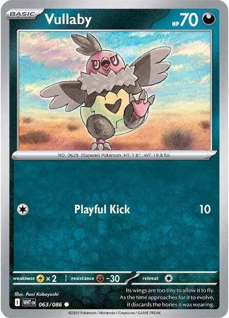 Image for Vullaby (063/086) [SV: White Flare] - Pokemon