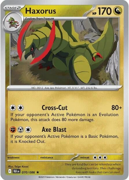 Image for Haxorus (070/086) [SV: Black Bolt] - Pokemon