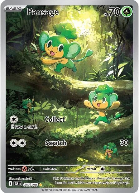 Image for Pansage (089/086) [SV: Black Bolt] - Pokemon