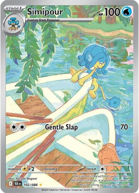 Image for Simipour (102/086) [SV: Black Bolt] - Pokemon