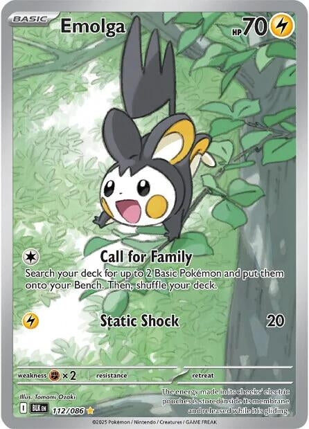 Image for Emolga (112/086) [SV: Black Bolt] - Pokemon
