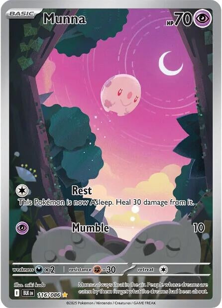Image for Munna (116/086) [SV: Black Bolt] - Pokemon