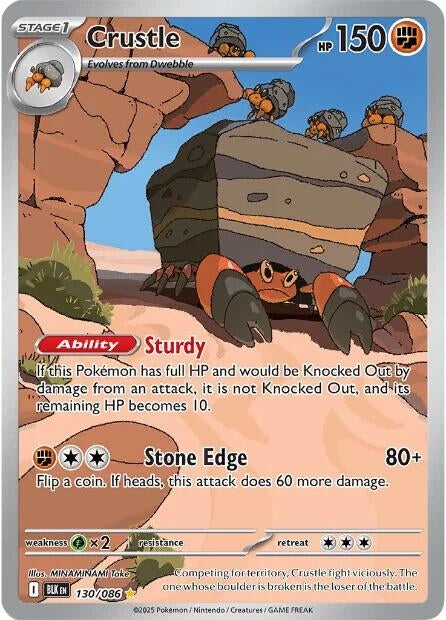 Image for Crustle (130/086) [SV: Black Bolt] - Pokemon
