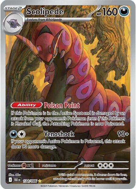 Image for Scolipede (134/086) [SV: Black Bolt] - Pokemon