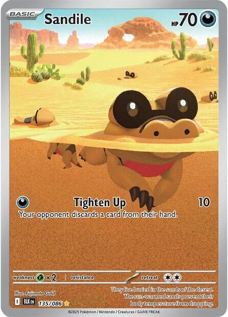 Image for Sandile (135/086) [SV: Black Bolt] - Pokemon