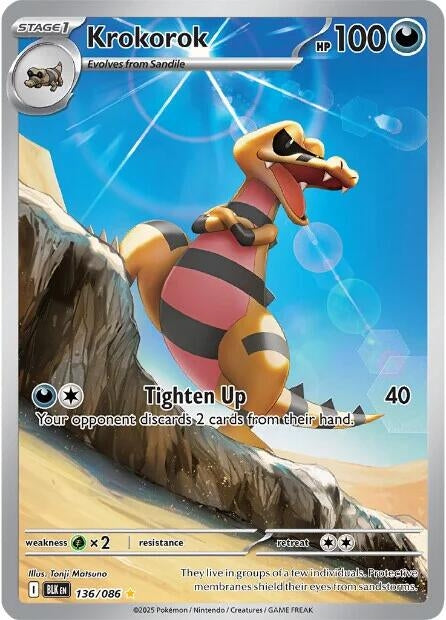 Image for Krokorok (136/086) [SV: Black Bolt] - Pokemon