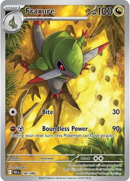 Image for Fraxure (146/086) [SV: Black Bolt] - Pokemon