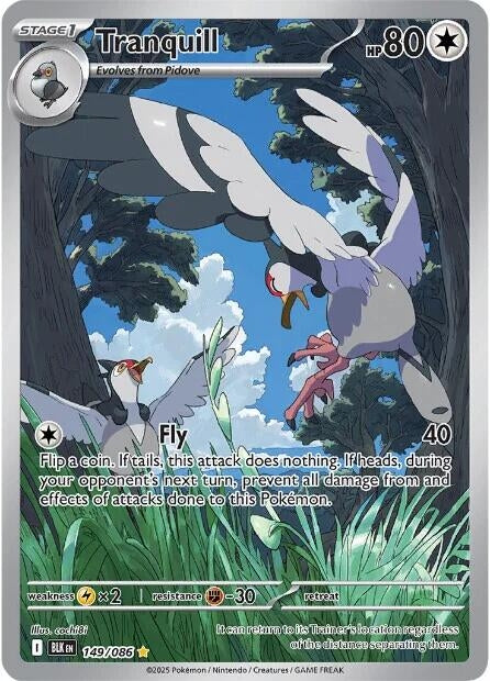Image for Tranquill (149/086) [SV: Black Bolt] - Pokemon