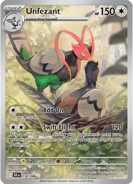 Image for Unfezant (150/086) [SV: Black Bolt] - Pokemon