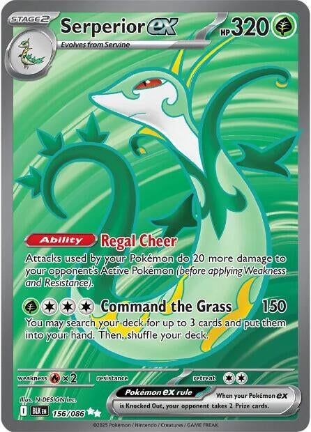 Image for Serperior ex (156/086) [SV: Black Bolt] - Pokemon