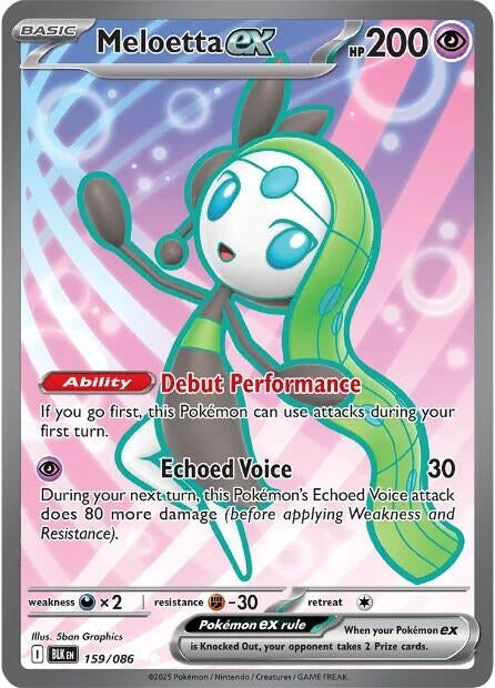 Image for Meloetta ex (159/086) [SV: Black Bolt] - Pokemon