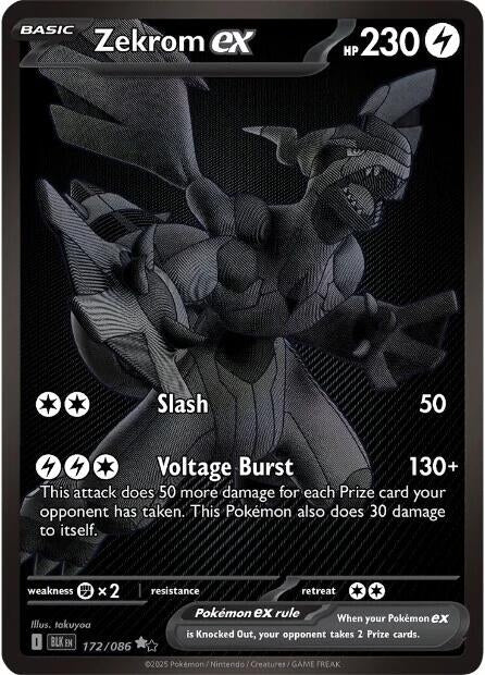 Image for Zekrom ex (172/086) [SV: Black Bolt] - Pokemon