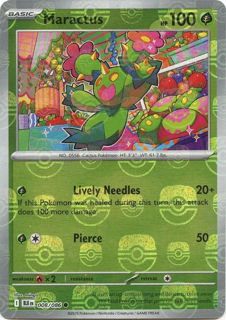 Maractus (Master Ball Pattern) (008/086) [SV: Black Bolt]
