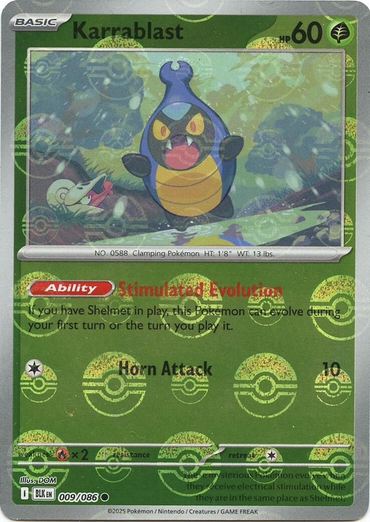 Karrablast (Poke Ball Pattern) (009/086) [SV: Black Bolt]