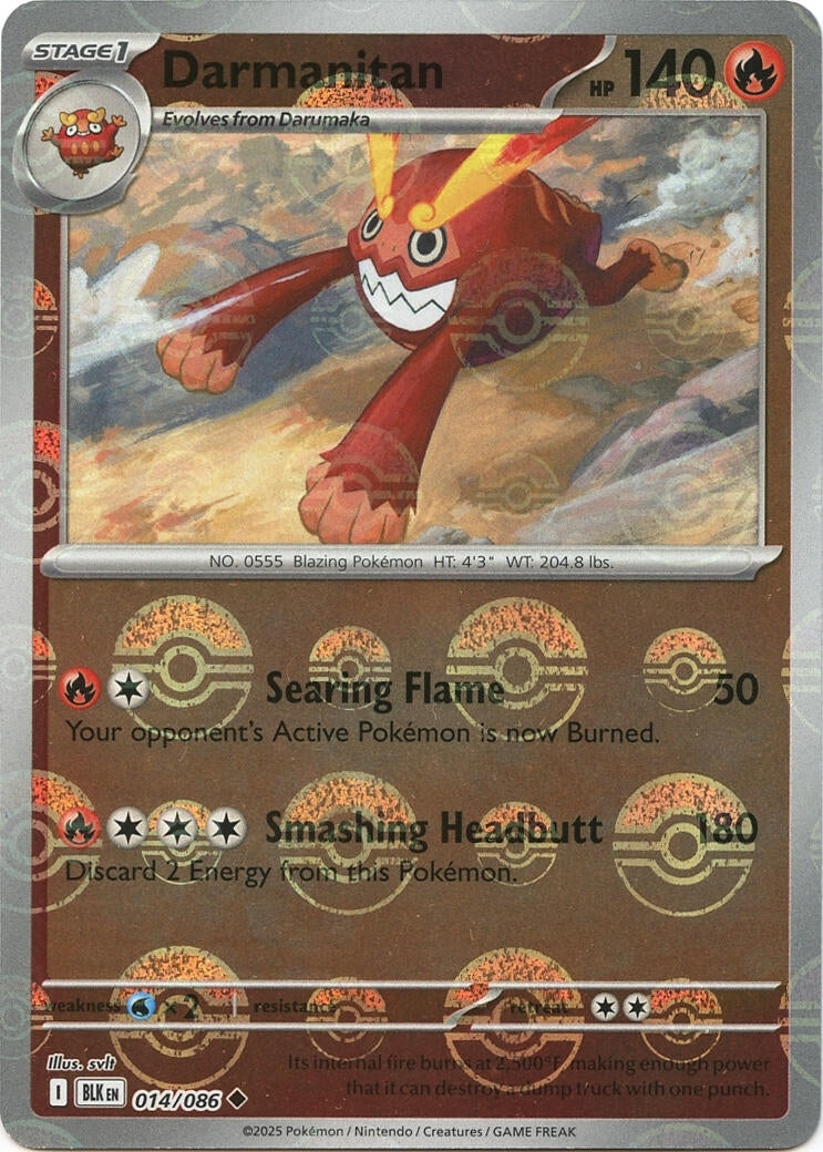 Darmanitan (Poke Ball Pattern) (014/086) [SV: Black Bolt]